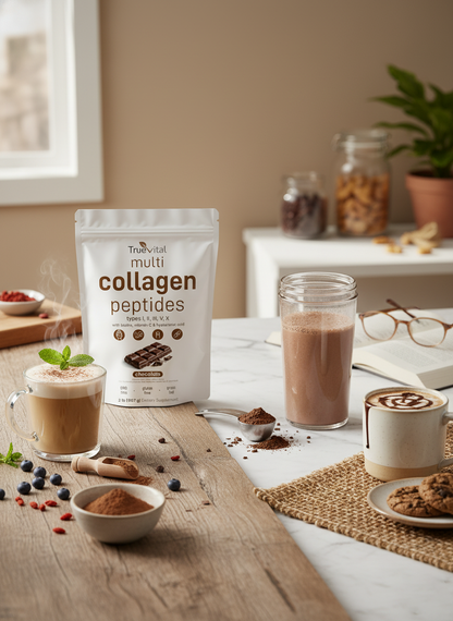 TrueVital Multi-Collagen Peptides (Chocolate Flavor)