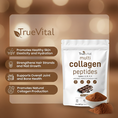 TrueVital Multi-Collagen Peptides (Chocolate Flavor)
