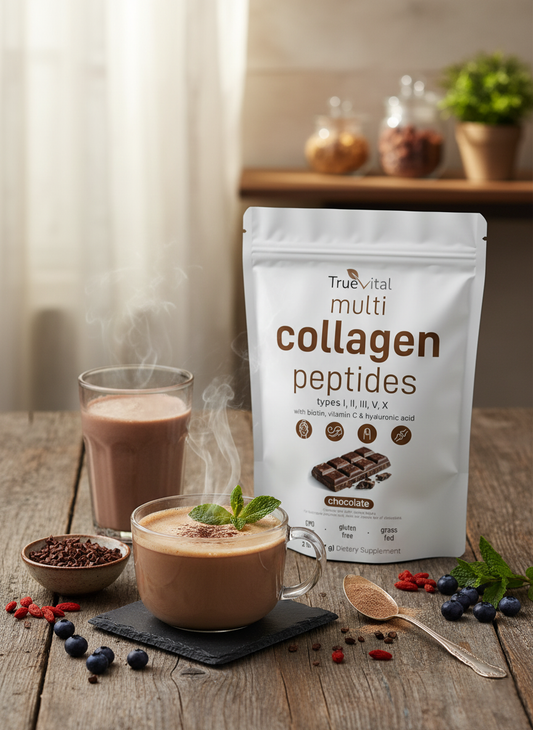 TrueVital Multi-Collagen Peptides (Chocolate Flavor)